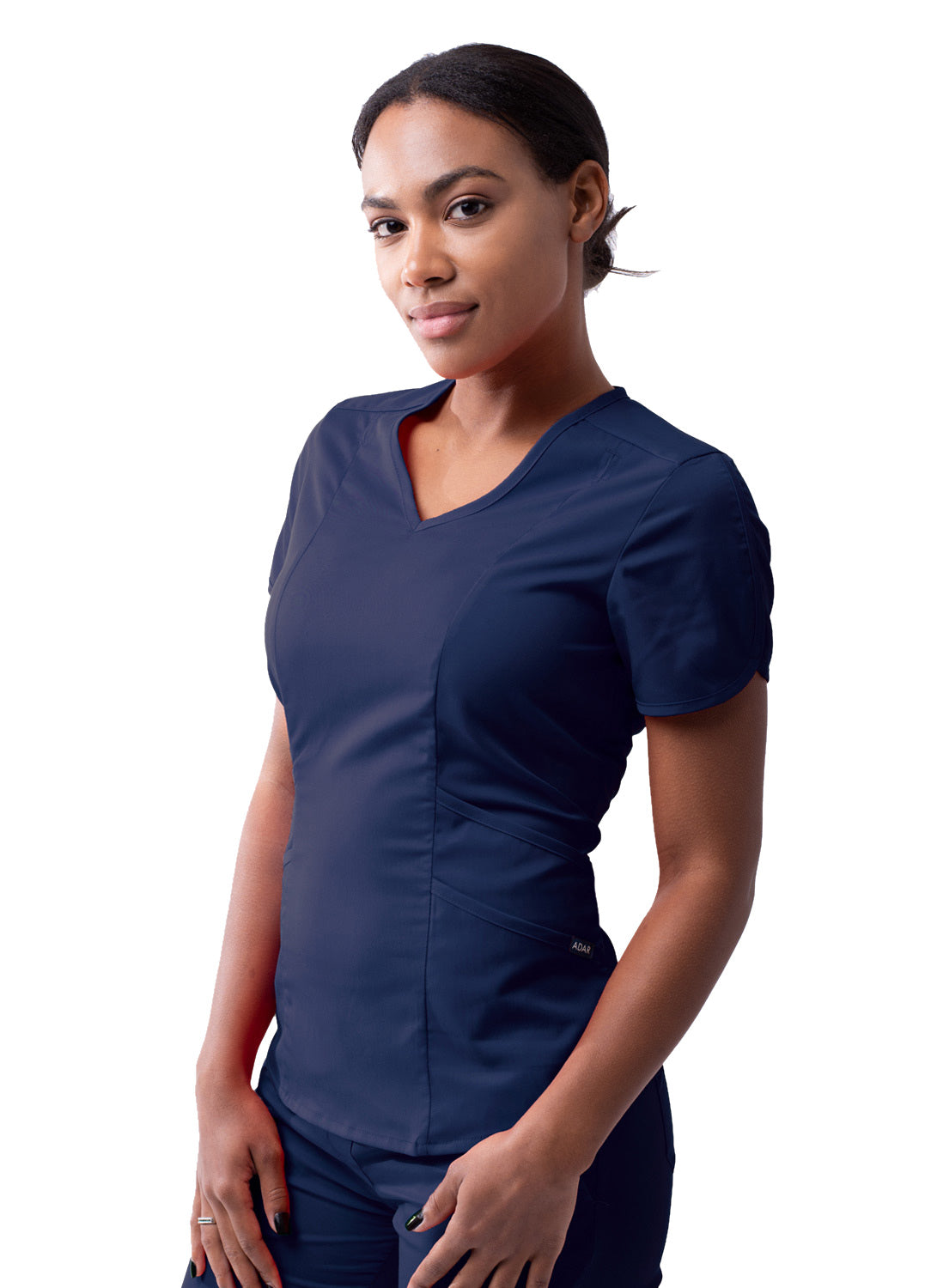Adar Pro Scrubs for Women feature a Modern V-Neck Scrub Top (2X-3X)