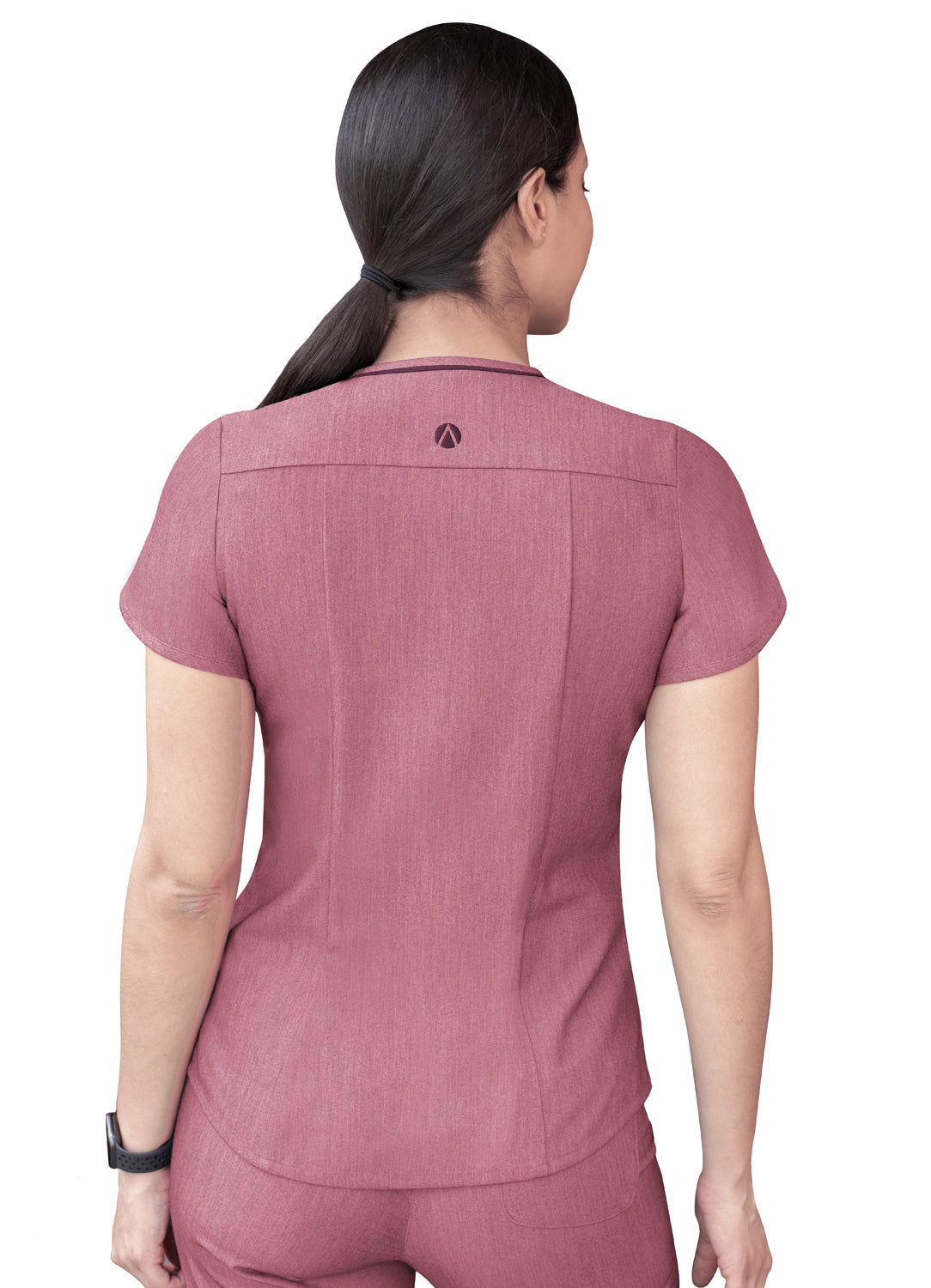 Adar Pro Scrubs for Women feature a Modern V-Neck Scrub Top Heather Pro collection 2X-3X
