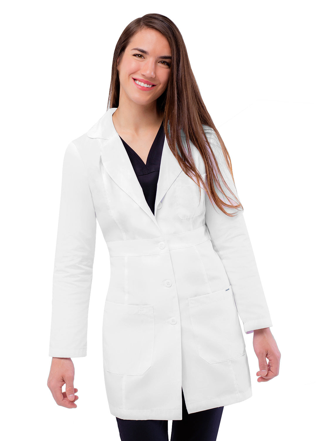 Adar Universal Women 33" Adjustable Belt Lab Coat. 2X-3X