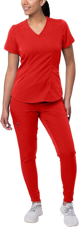 Adar Pro Women's Modern Athletic Joggers Scrubs Set S-2XL