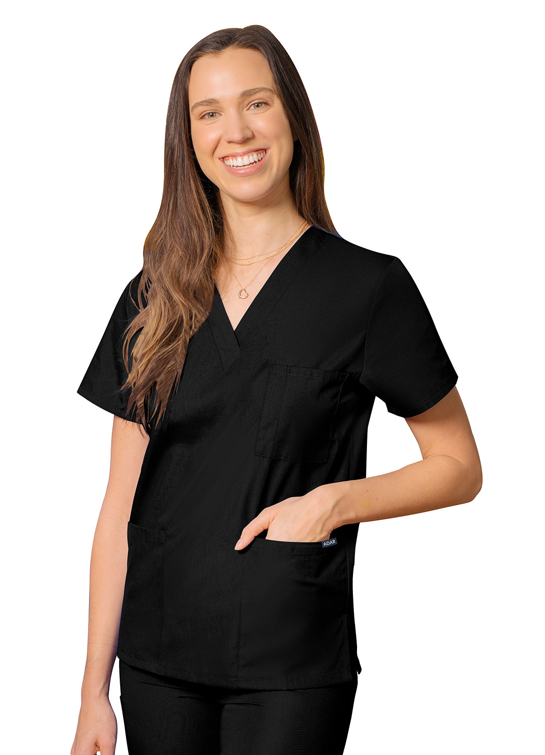 Adar Universal Unisex V-Neck Tunic 3 Pockets. XXS-XS