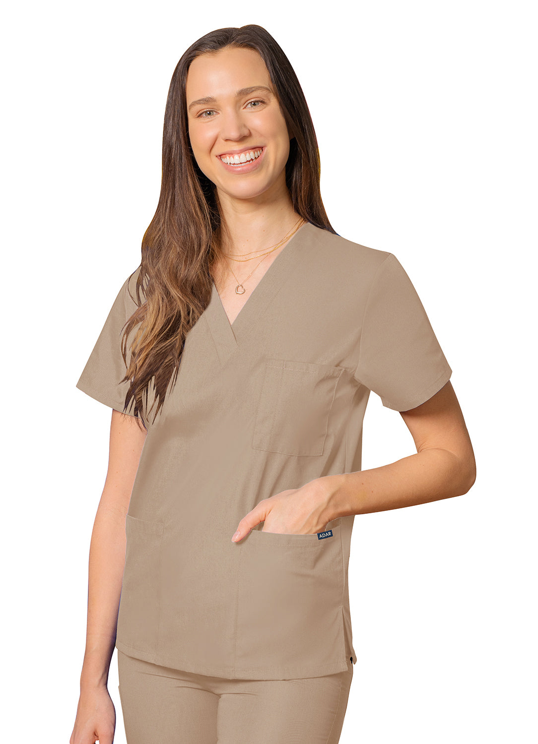 Adar Universal Unisex V-Neck Tunic 3 Pockets. XXS-XS