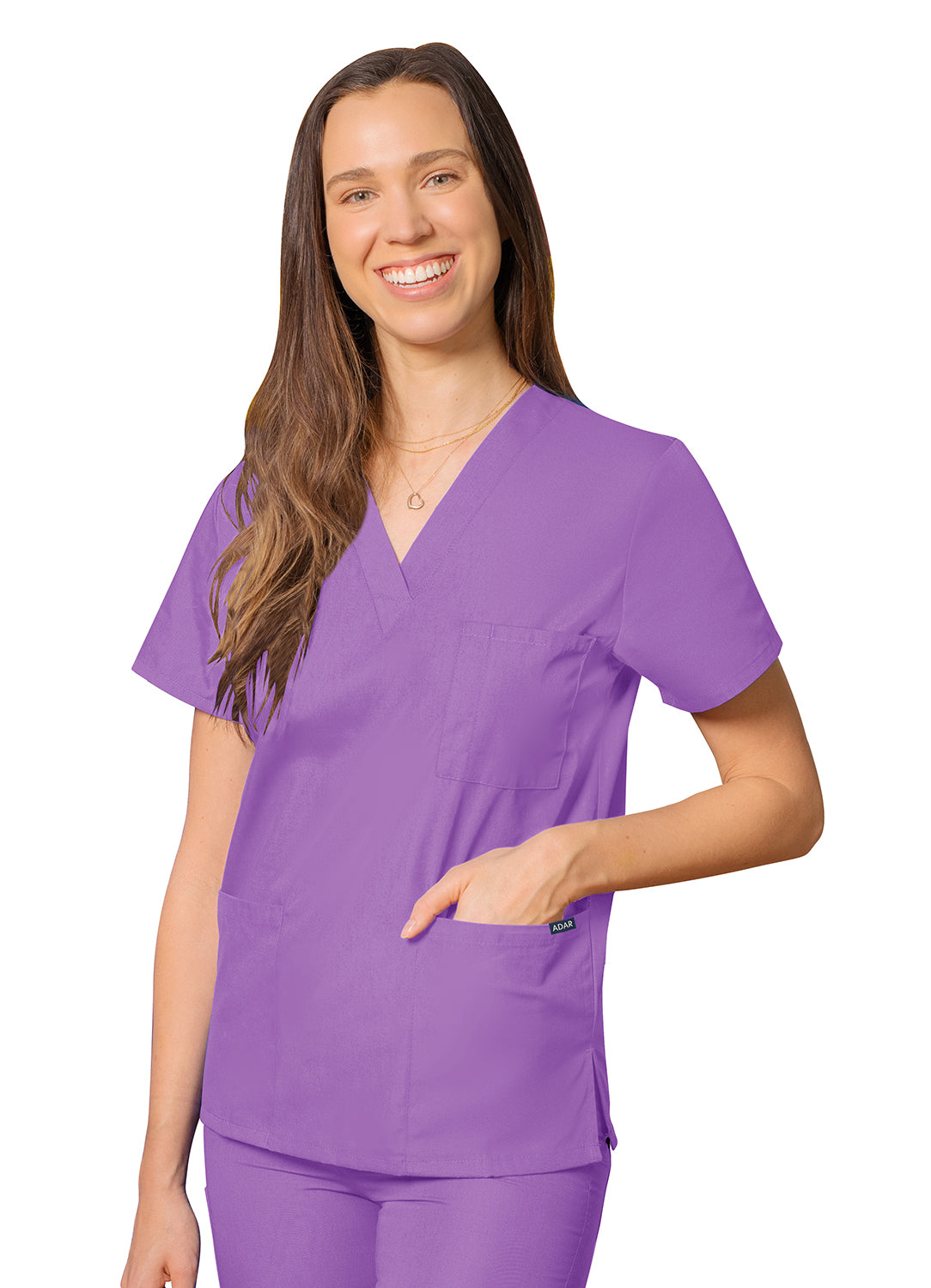 Adar Universal Unisex V-Neck Tunic 3 Pockets. 2X-3X