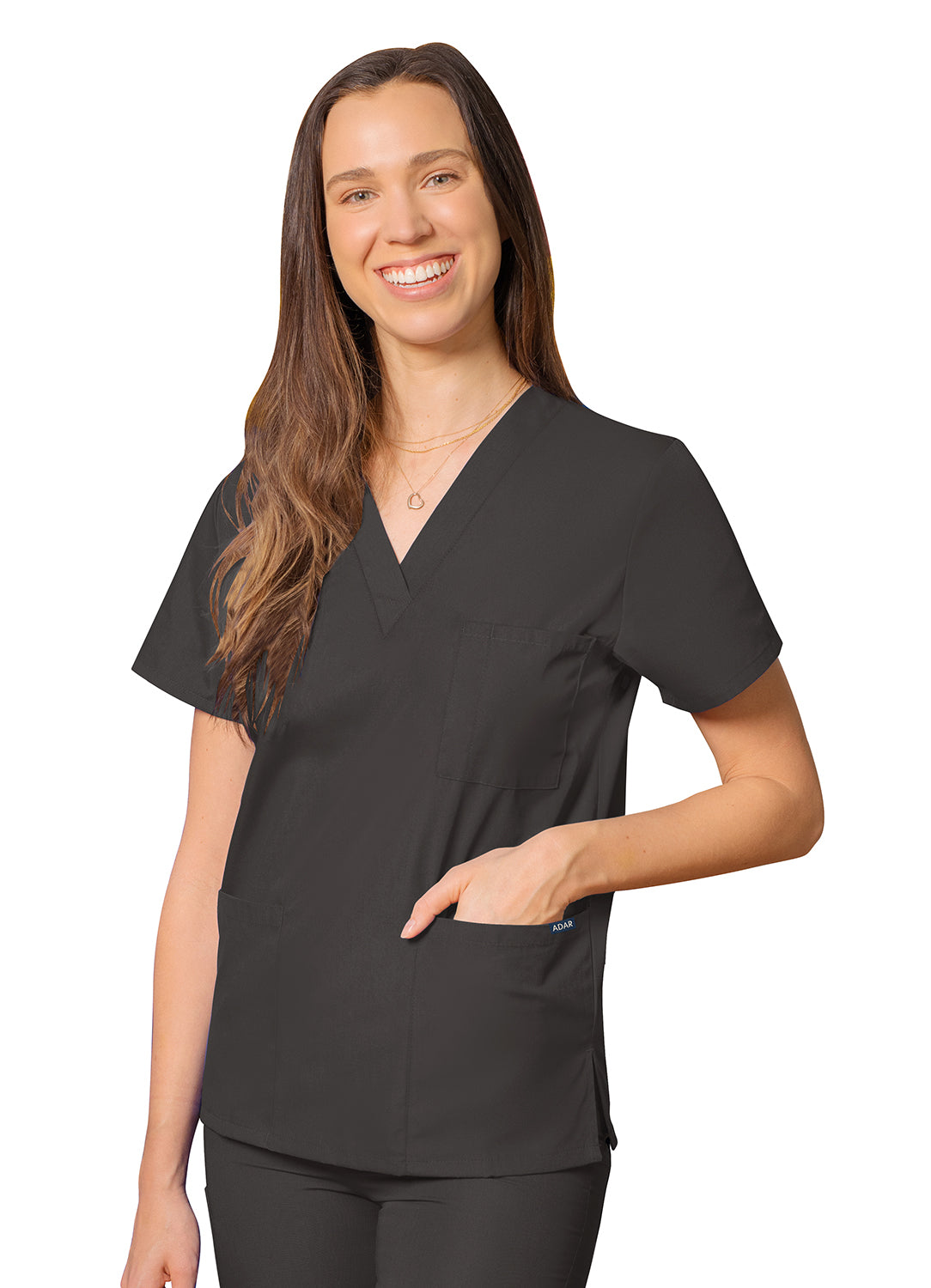 Adar Universal Unisex V-Neck Tunic 3 Pockets. XXS-XS