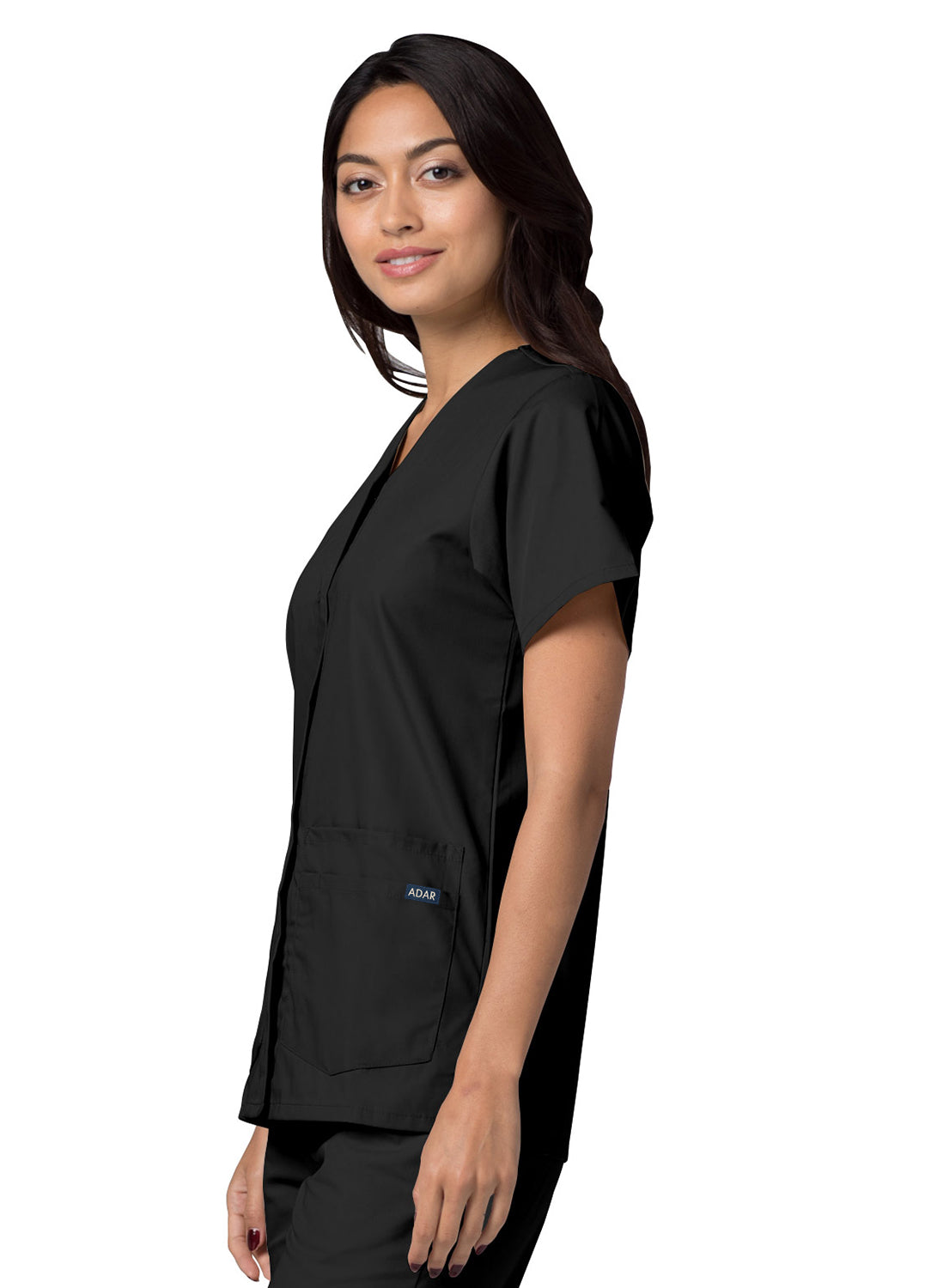 Adar Universal Double Pocket Snap Front Top. S-XL