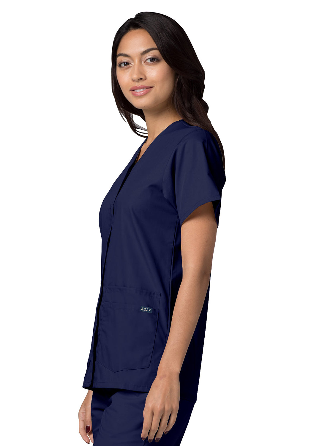 Adar Universal Double Pocket Snap Front Top. XXS-XS