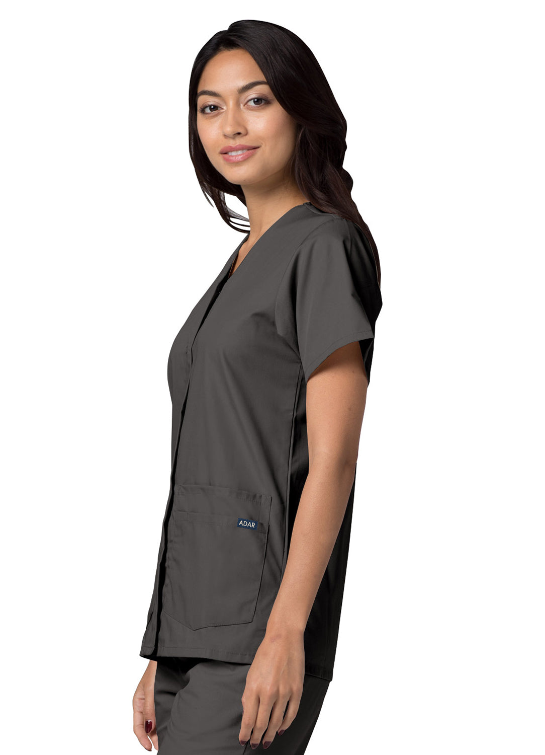 Adar Universal Double Pocket Snap Front Top. XXS-XS