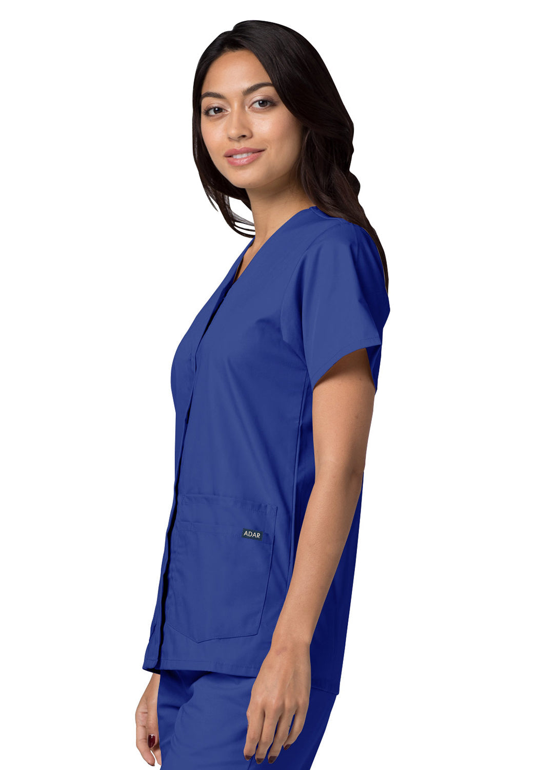 Adar Universal Double Pocket Snap Front Top. 2X-3X