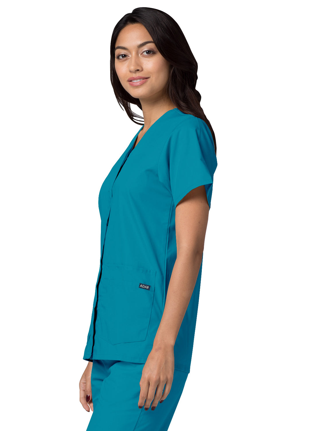 Adar Universal Double Pocket Snap Front Top. XXS-XS