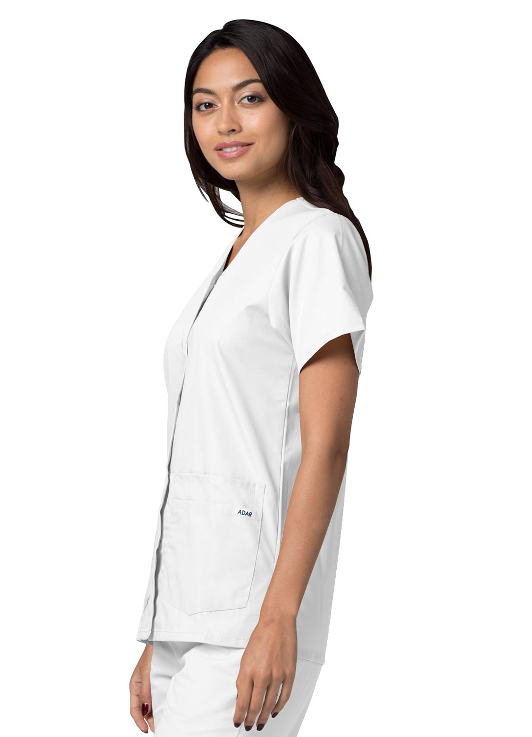 Adar Universal Double Pocket Snap Front Top. XXS-XS