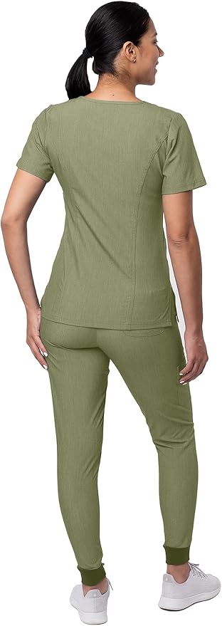 Adar Pro Women's Modern Athletic Joggers Scrubs Set S-2XL