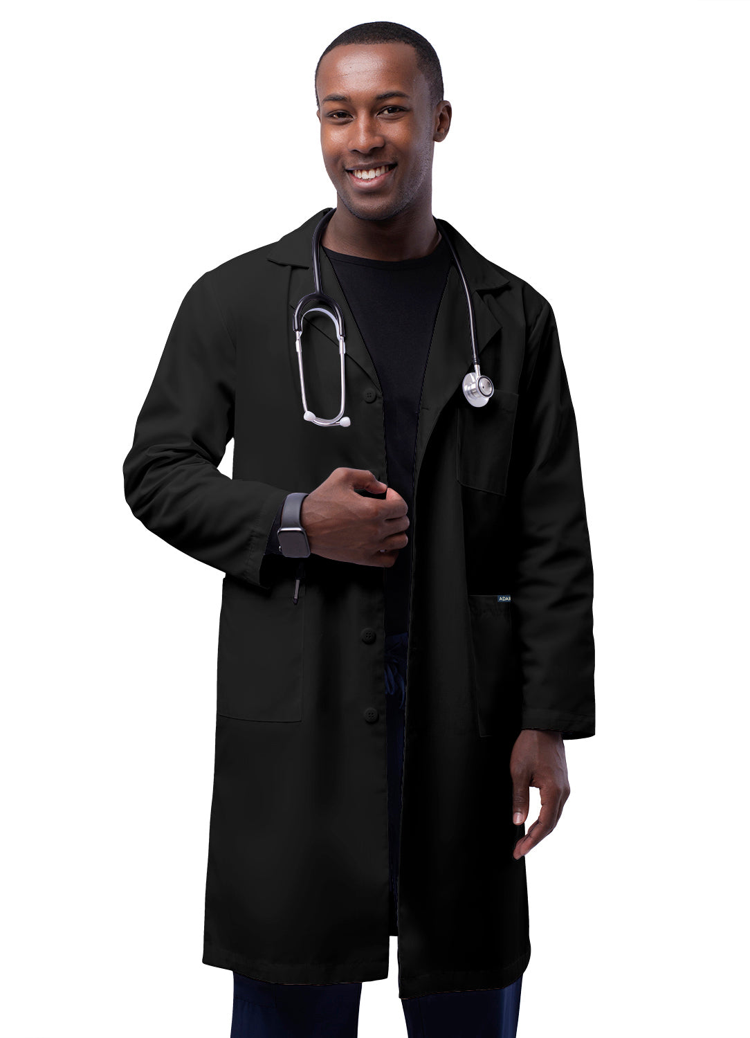 Adar Universal 39" Unisex Lab Coat with Inner Pockets. 34-40