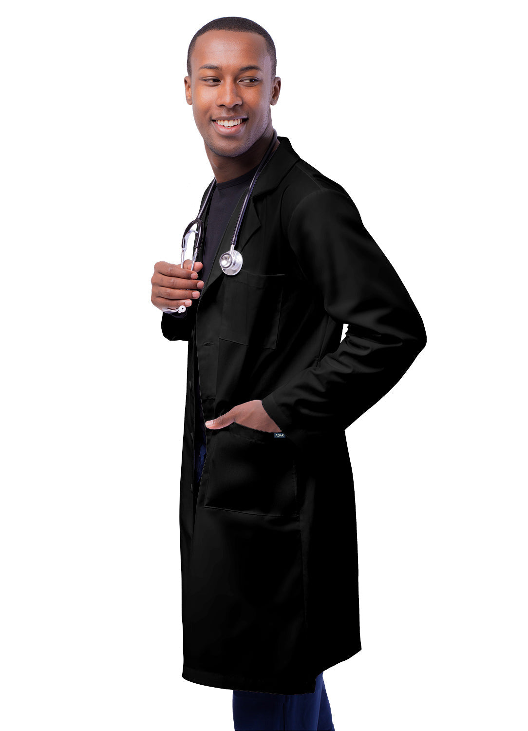 Adar Universal 39" Unisex Lab Coat with Inner Pockets. 41-44