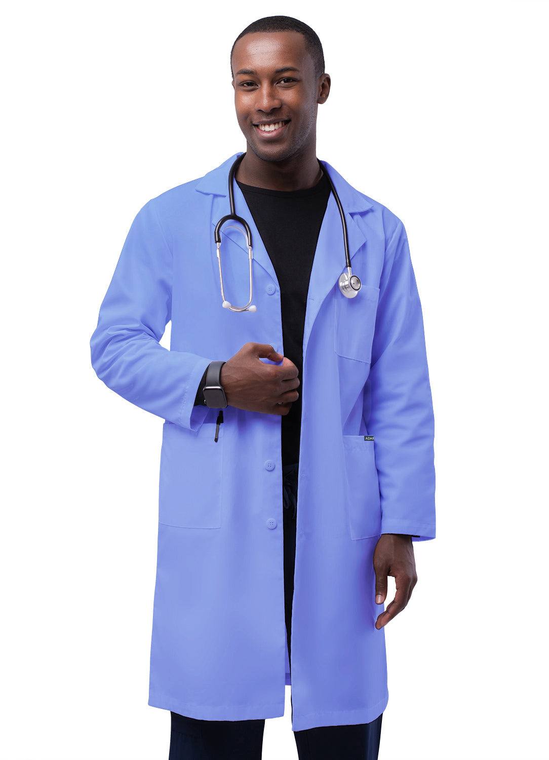 Adar Universal 39" Unisex Lab Coat with Inner Pockets. 34-40