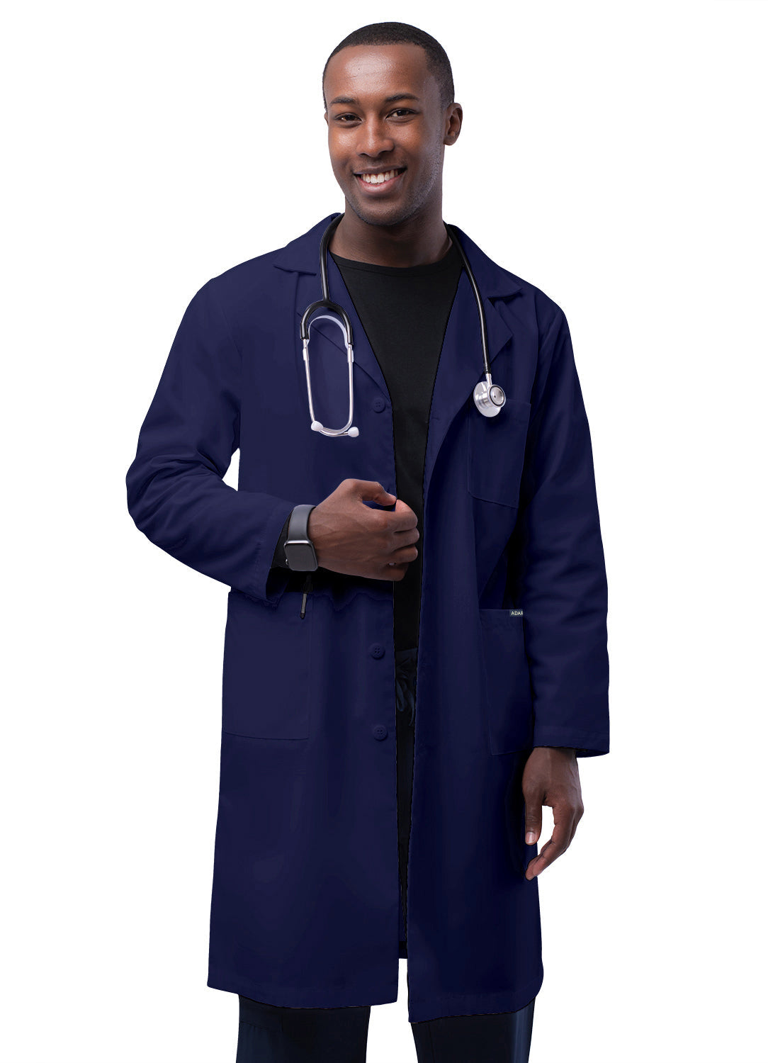 Adar Universal 39" Unisex Lab Coat with Inner Pockets. 41-44