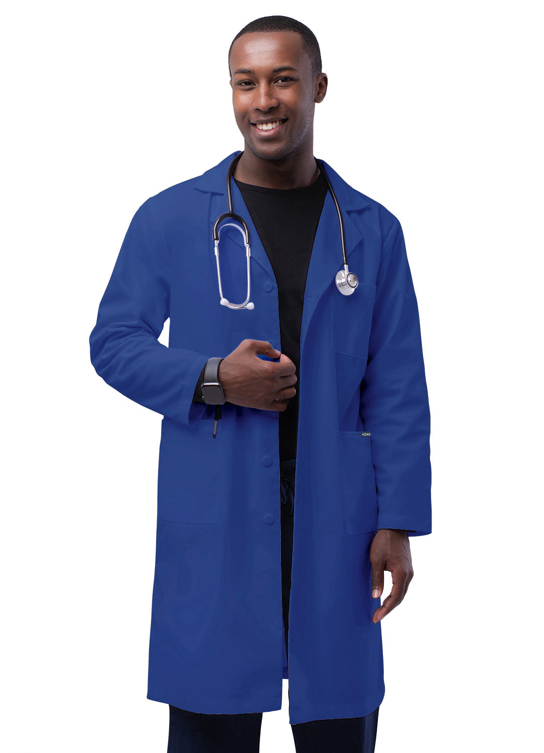 Adar Universal 39" Unisex Lab Coat with Inner Pockets. 34-40