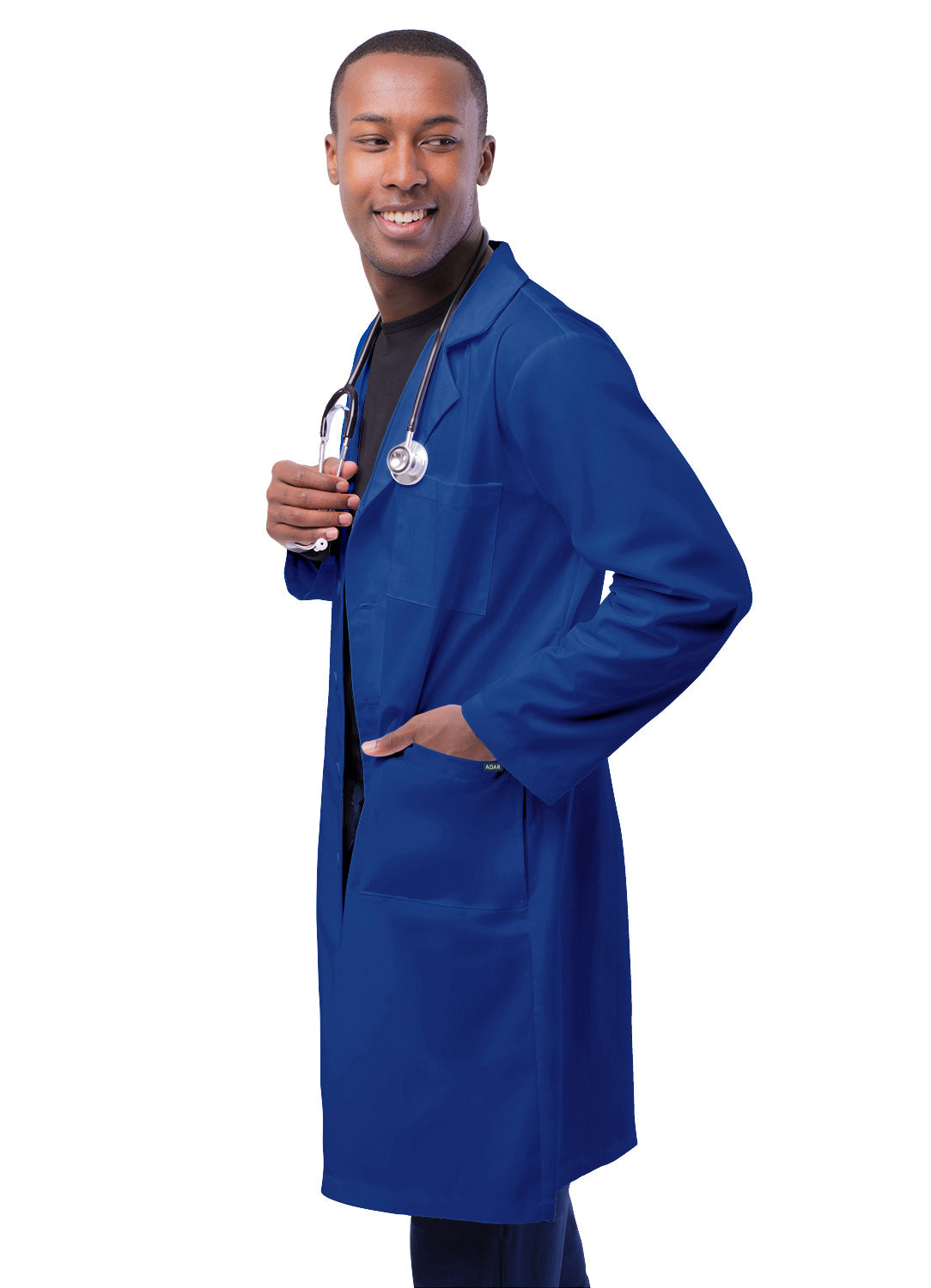 Adar Universal 39" Unisex Lab Coat with Inner Pockets. 41-44