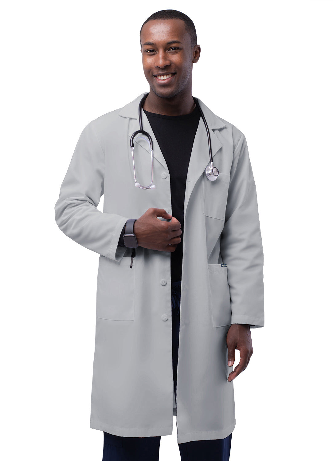 Adar Universal 39" Unisex Lab Coat with Inner Pockets. 34-40