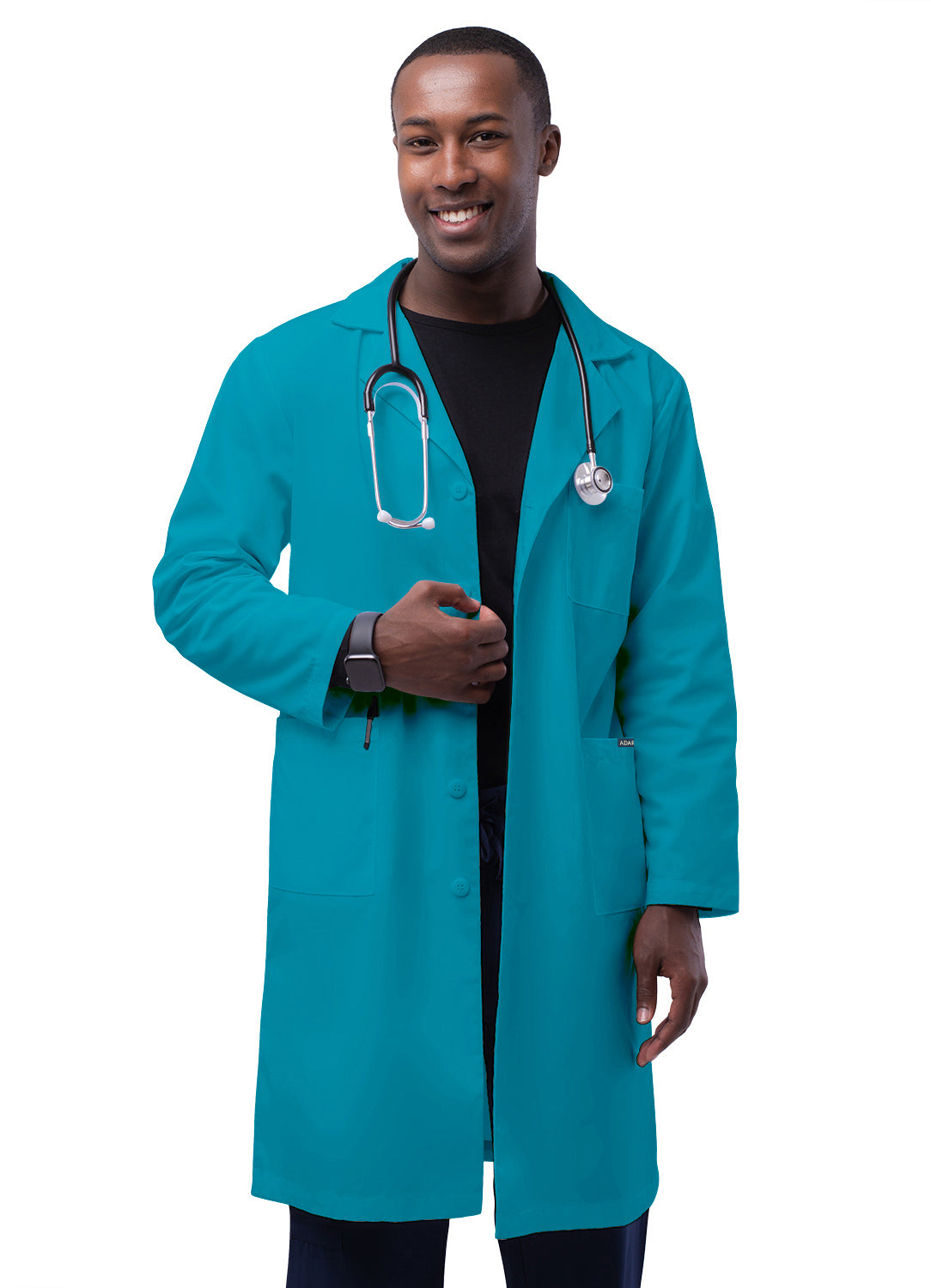 Adar Universal 39" Unisex Lab Coat with Inner Pockets. 34-40