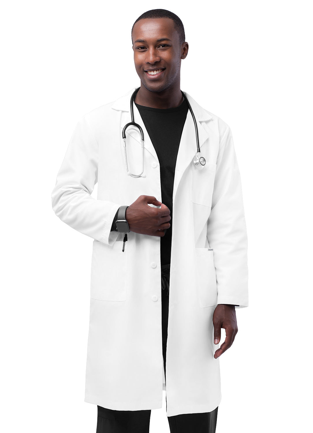 Adar Universal 39" Unisex Lab Coat with Inner Pockets. 34-40