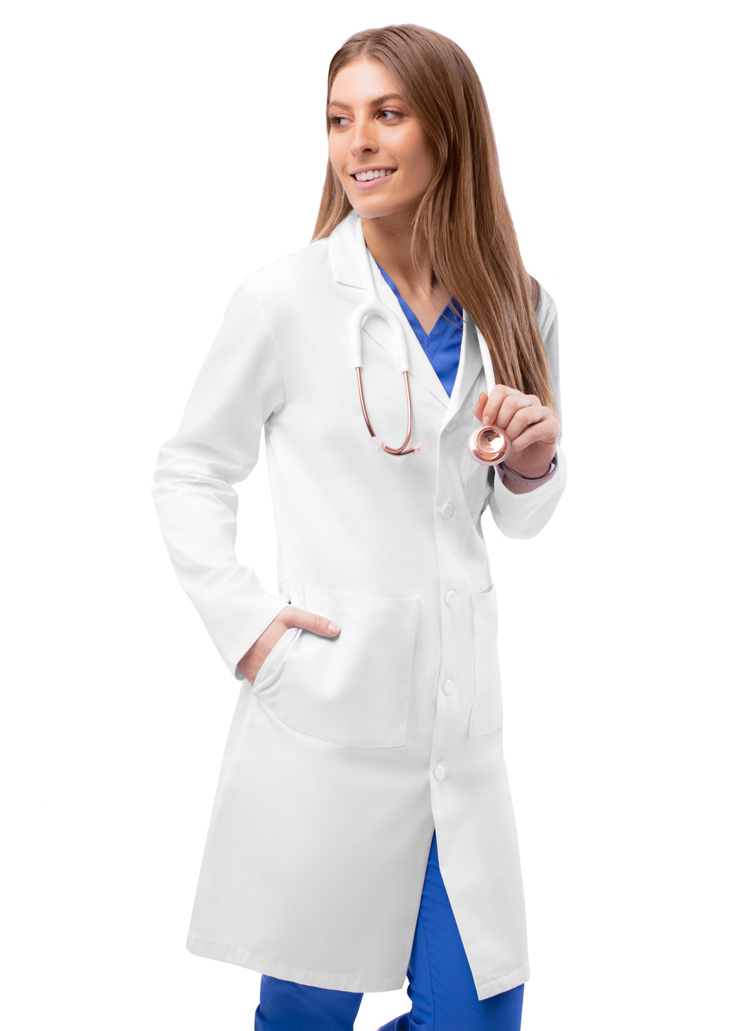 Adar Universal Unisex 39" Midriff Lab Coat. XXS-XL