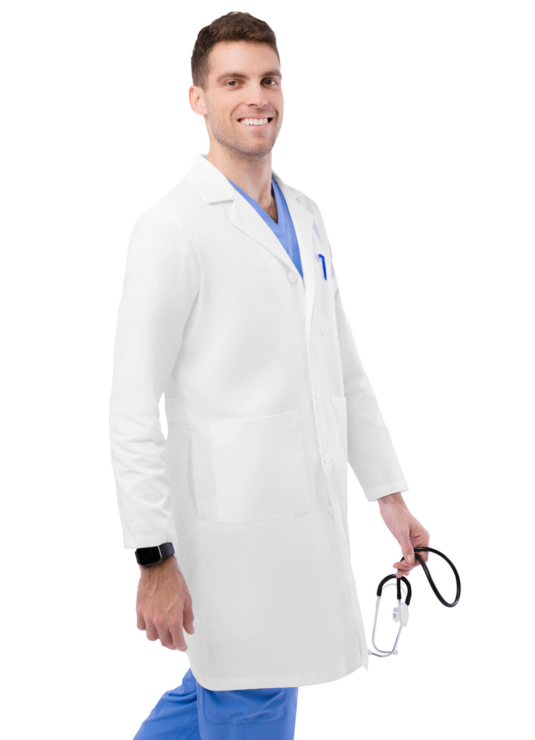 Adar Universal Unisex 39" Midriff Lab Coat. 2X-3X