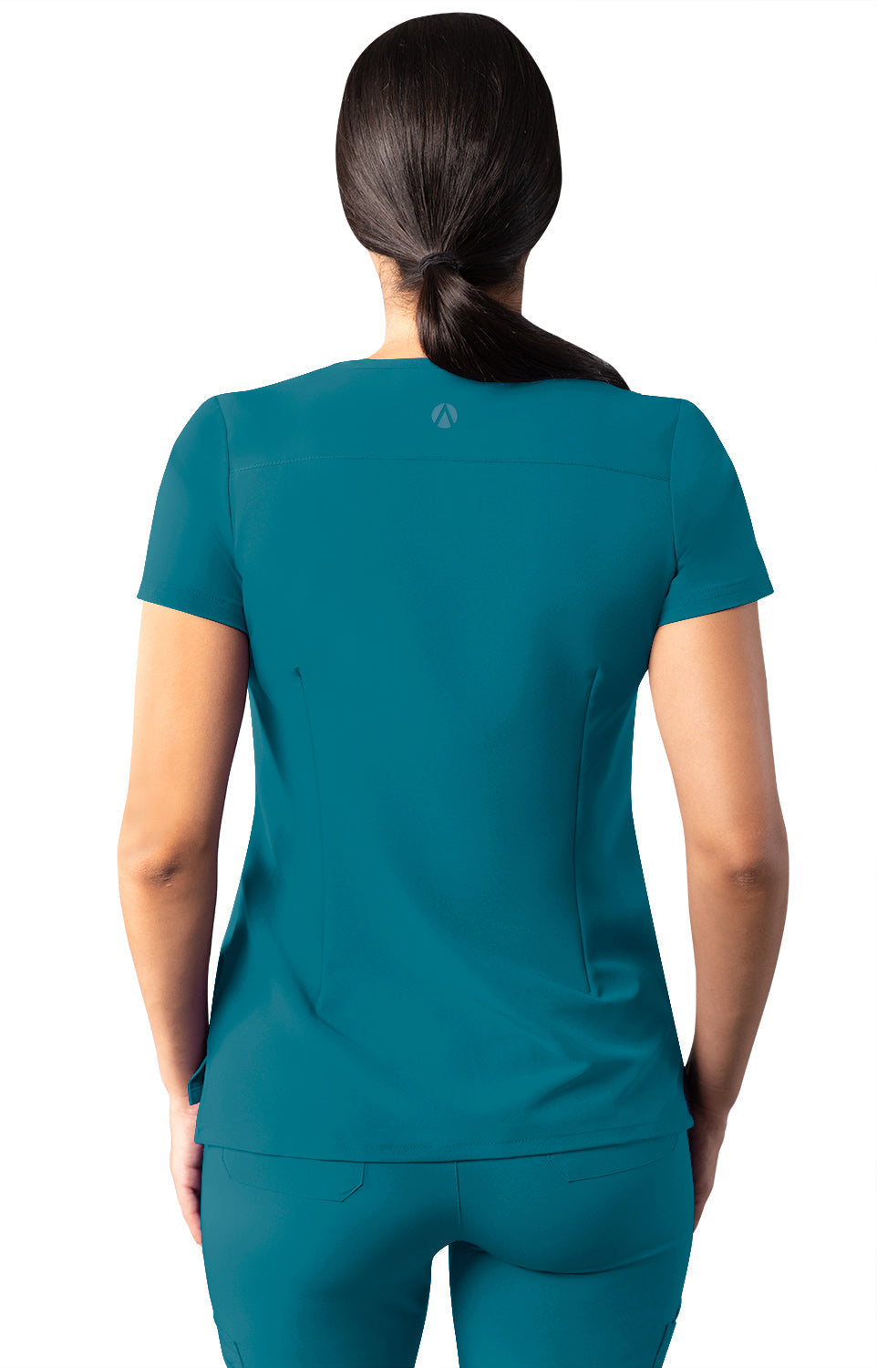 Adar Addition Women's Modern V-Neck Scrub Top  (2X-3X)