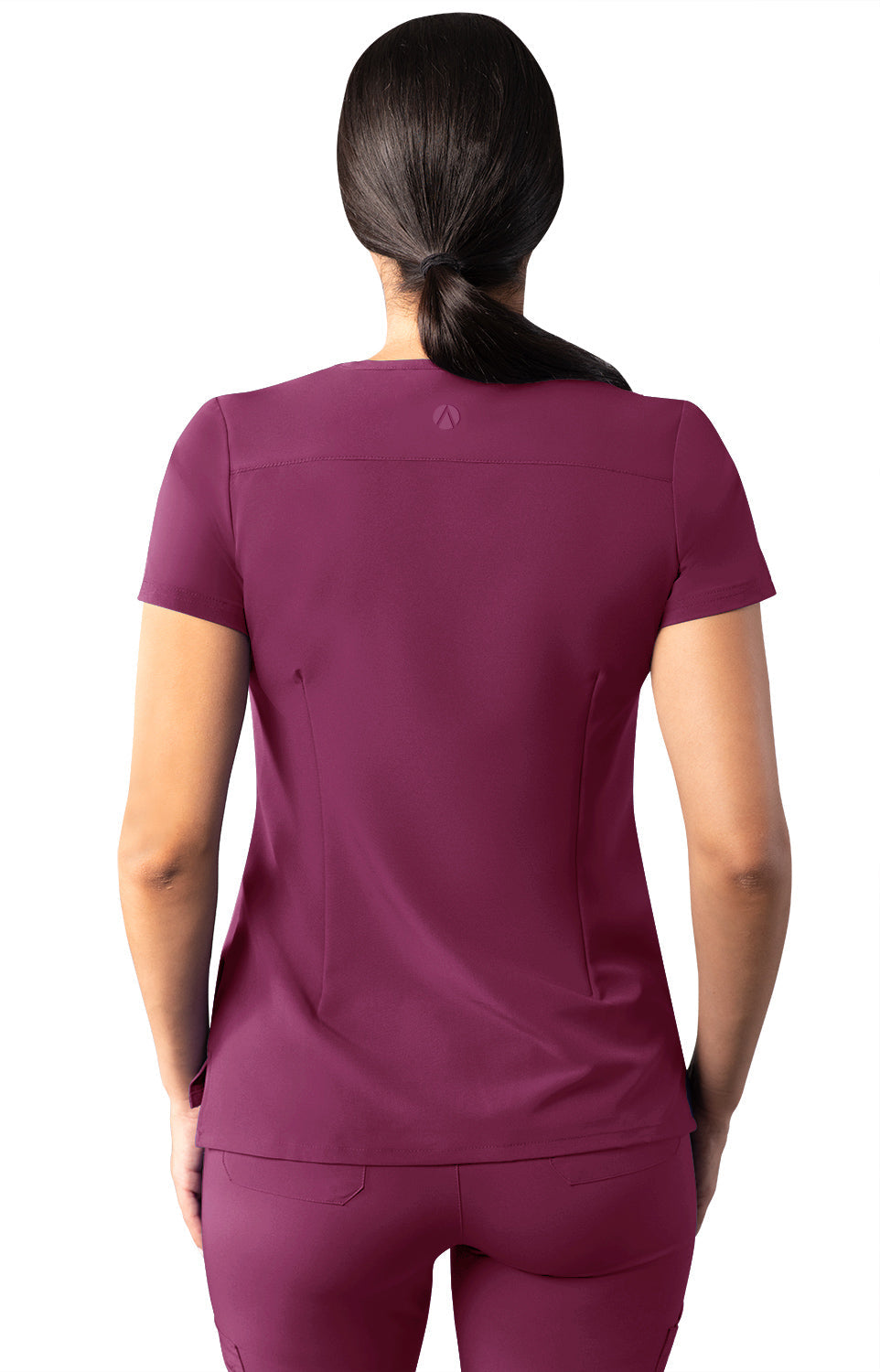 Adar Addition Women's Modern V-Neck Scrub Top  (2X-3X)