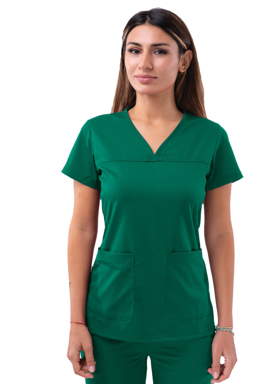 Adar Pro Women's Sweetheart V-Neck Scrub Top. S-XL