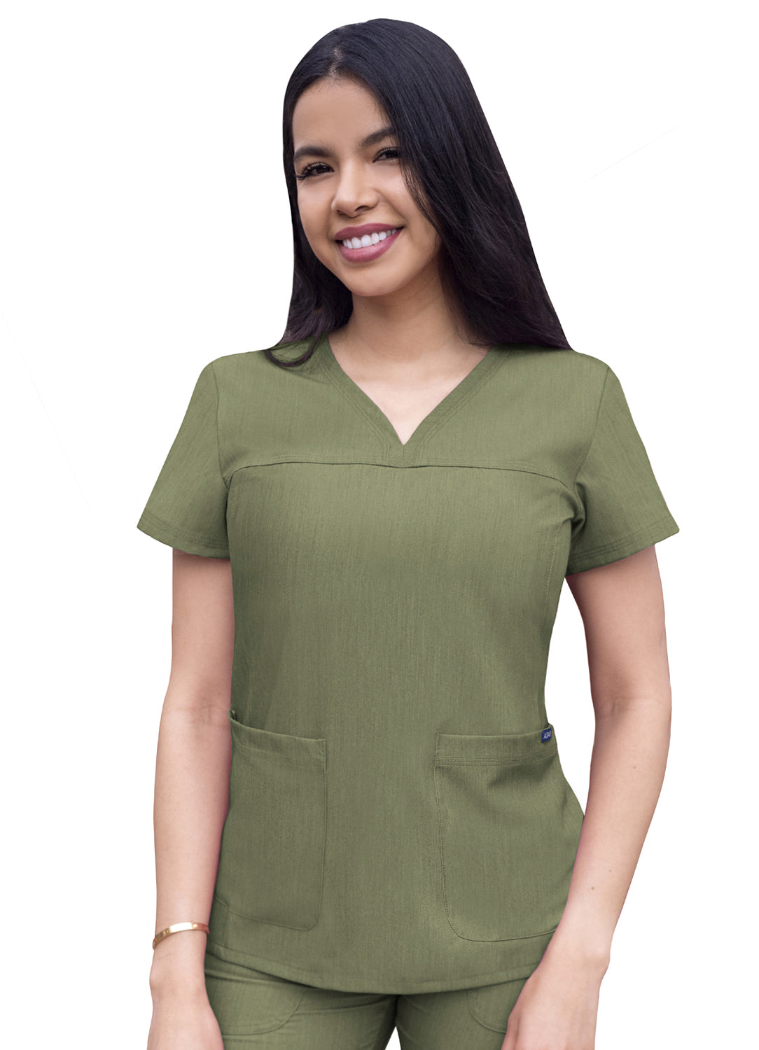 Adar Pro Heather Women's Sweetheart V-Neck Scrub Top