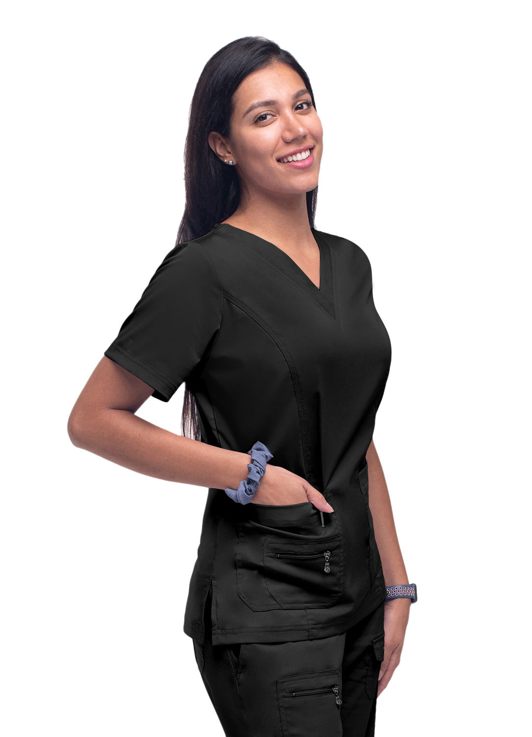 Adar Pro Women's Elevated V-Neck Scrub Top 2X-5X