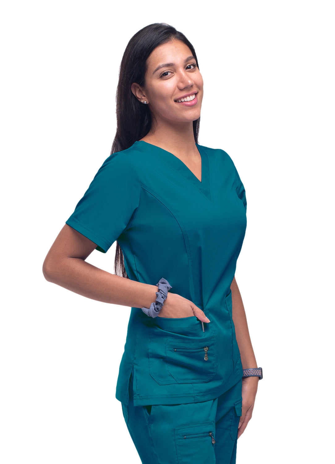 Adar Pro Women's Elevated V-Neck Scrub Top 2X-5X