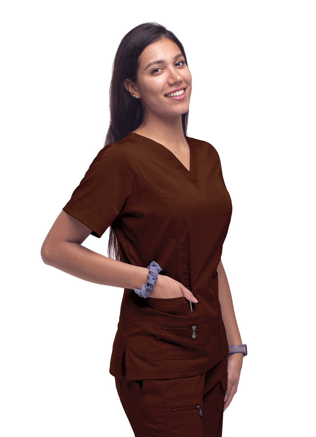 Adar Pro Women's Elevated V-Neck Scrub Top 2X-5X