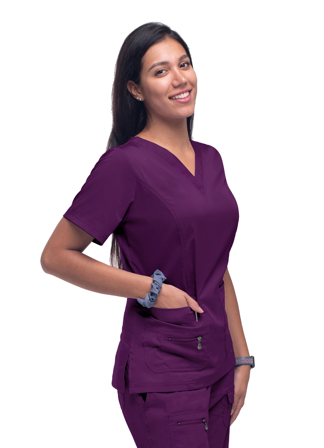 Adar Pro Women's Elevated V-Neck Scrub Top 2X-5X