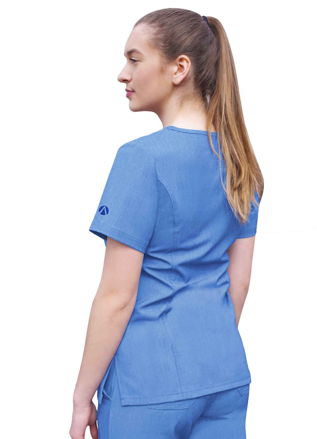 Adar Pro Heather Women's Elevated V-Neck Scrub Top