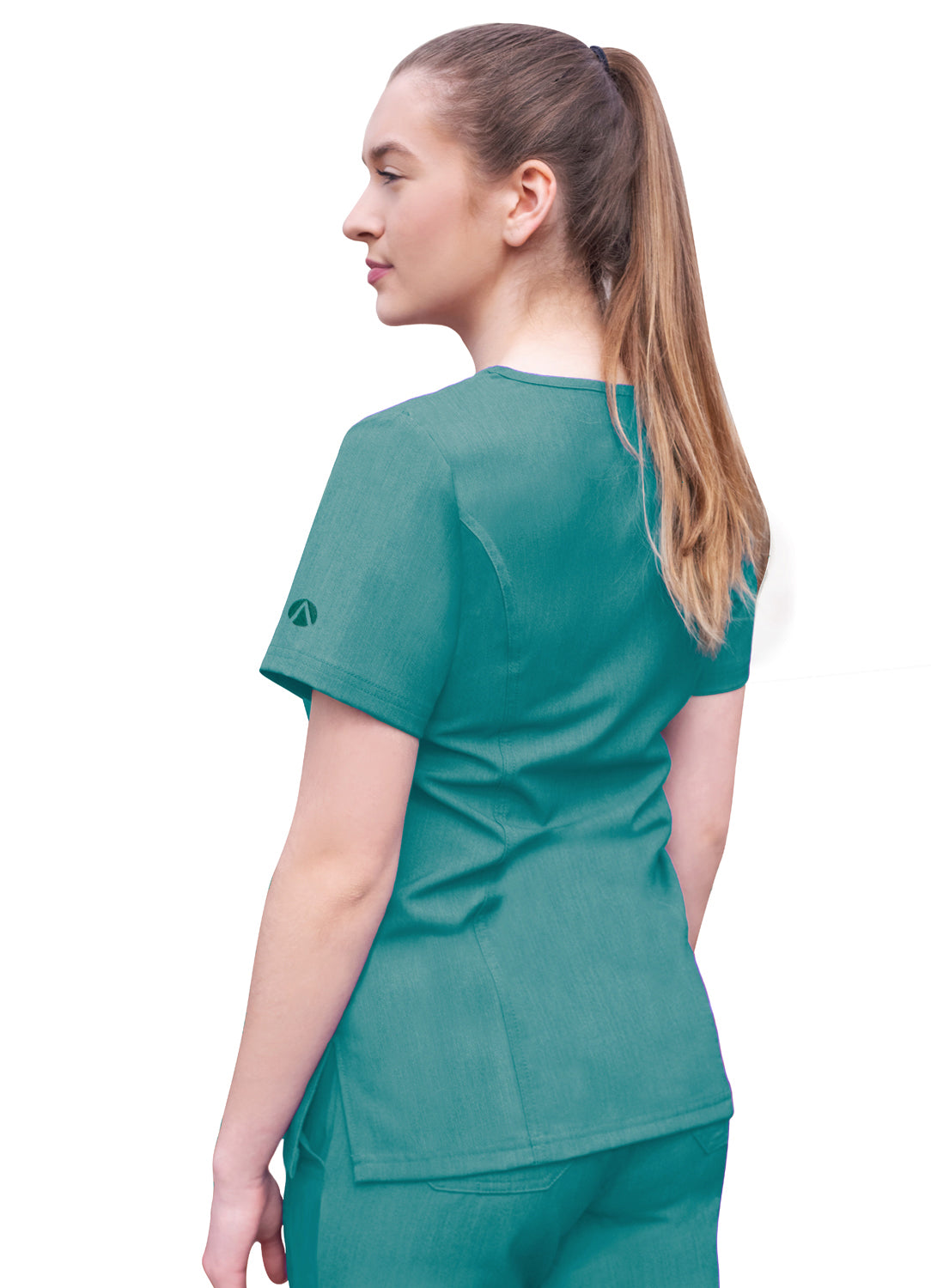 Adar Pro Heather Women's Elevated V-Neck Scrub Top (2X-3X)