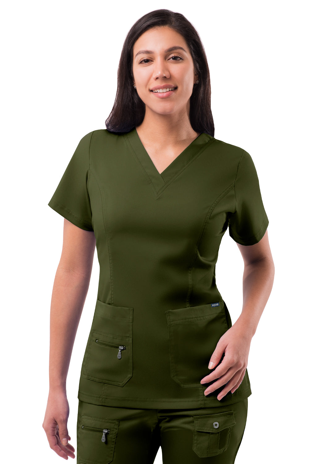 Adar Pro Women's Elevated V-Neck Scrub Top 2X-5X