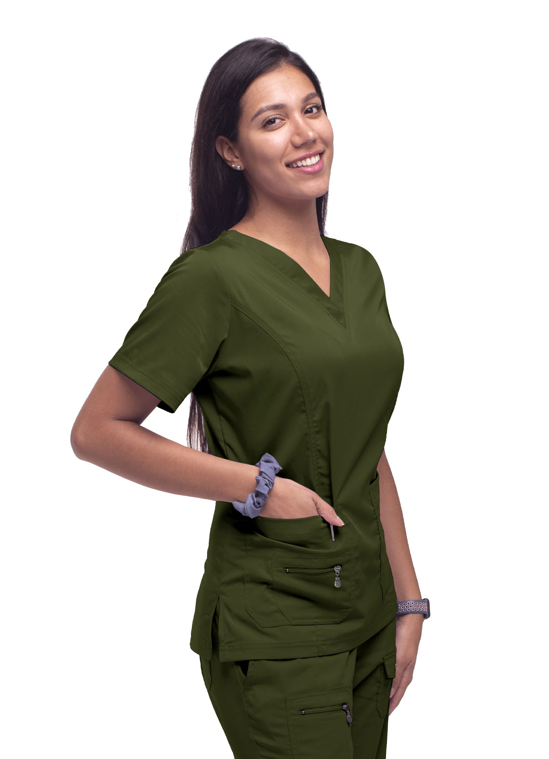 Adar Pro Women's Elevated V-Neck Scrub Top 2X-5X