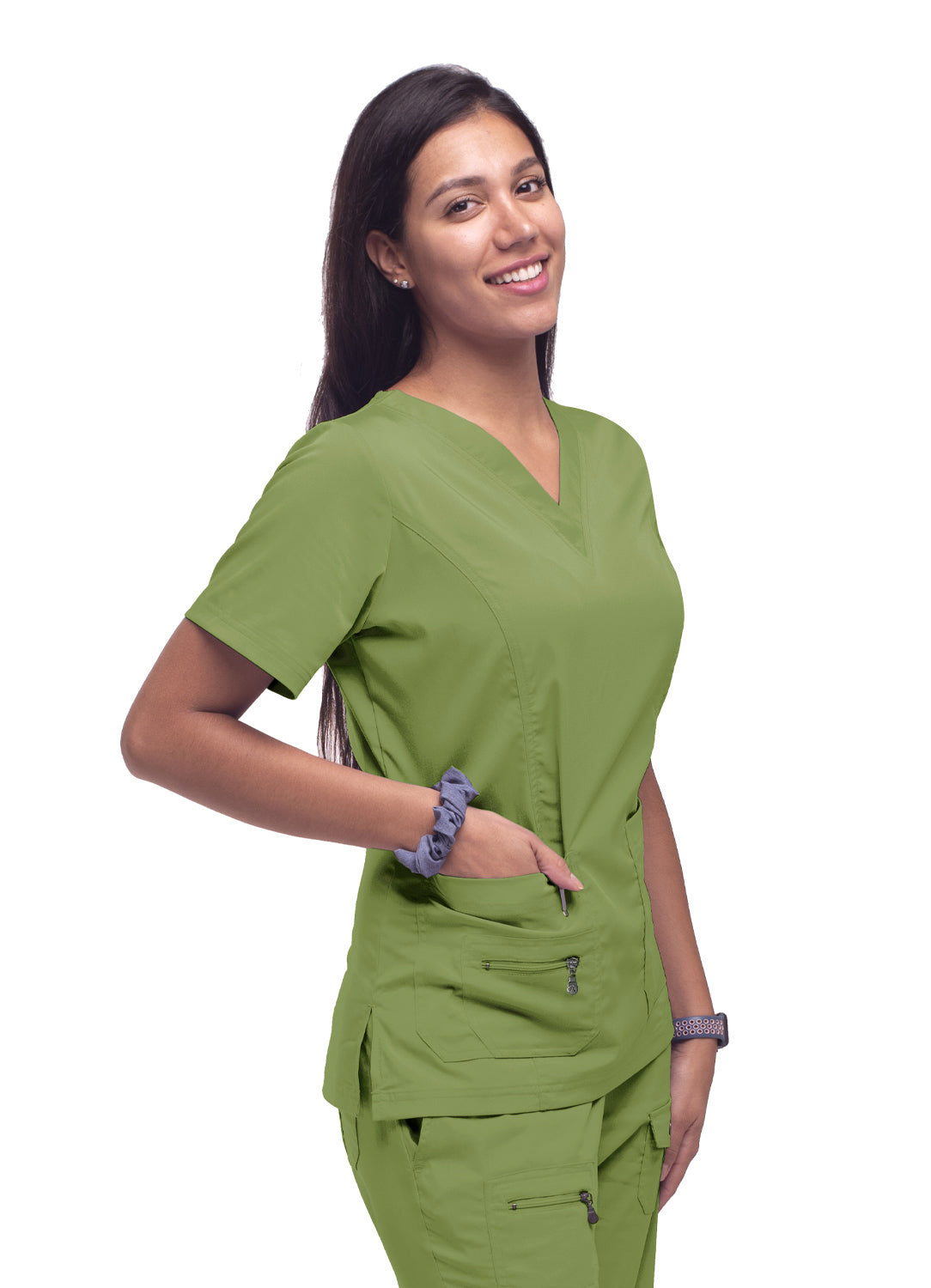 Adar Pro Women's Elevated V-Neck Scrub Top 2X-5X