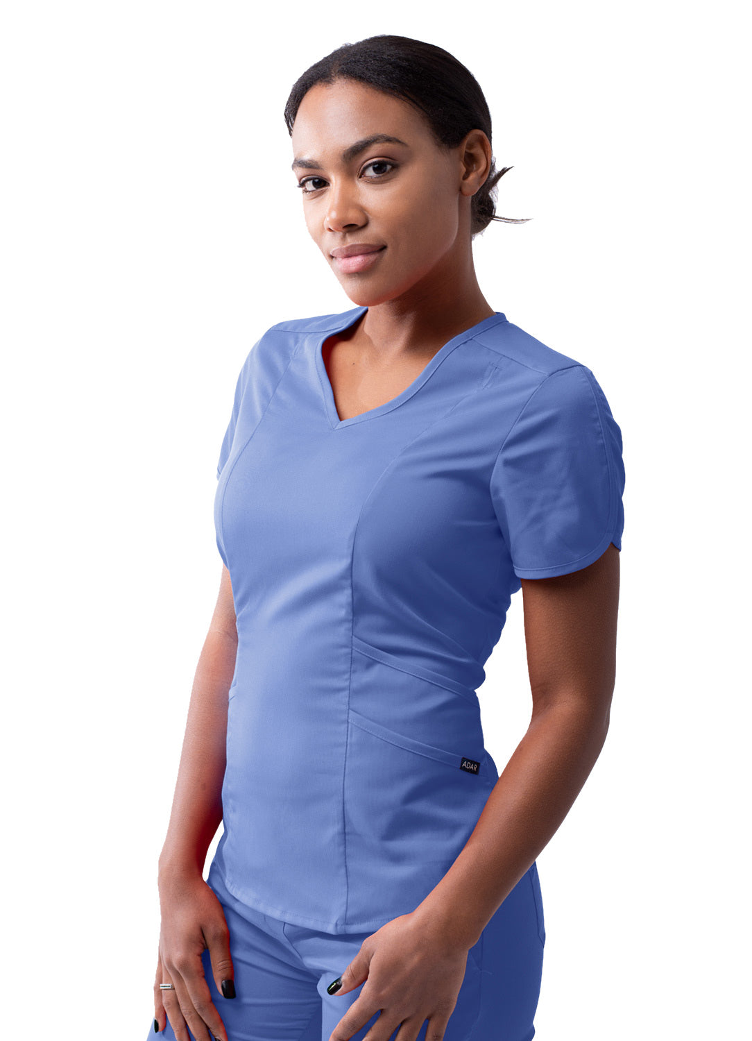Adar Pro Scrubs for Women feature a Modern V-Neck Scrub Top (2X-3X)