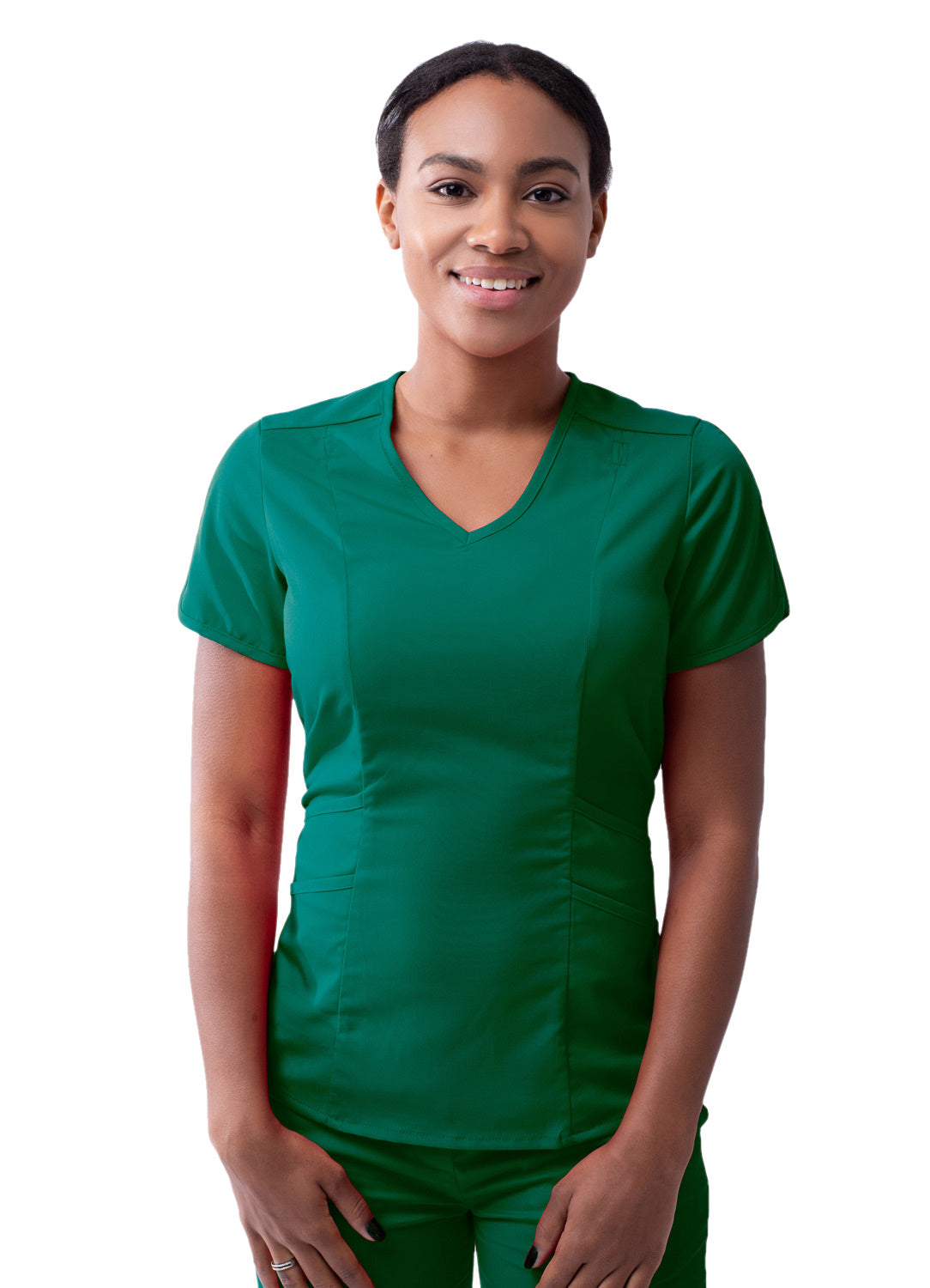 Adar Pro Scrubs for Women feature a Modern V-Neck Scrub Top