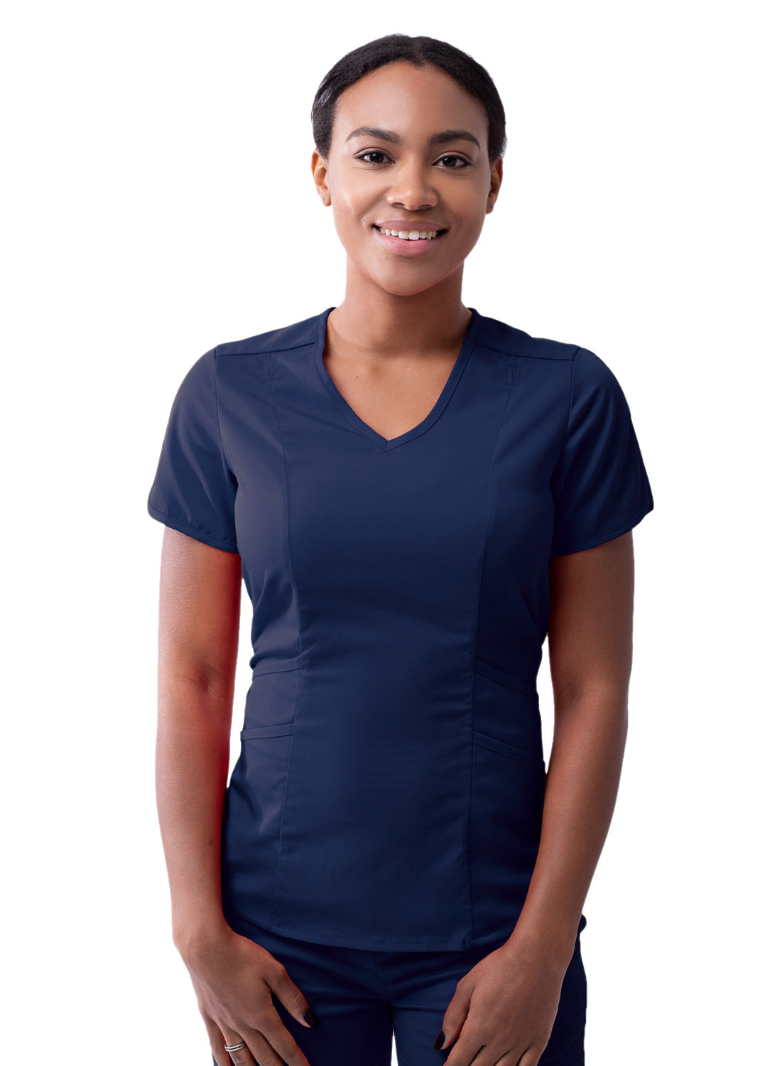 Adar Pro Scrubs for Women feature a Modern V-Neck Scrub Top