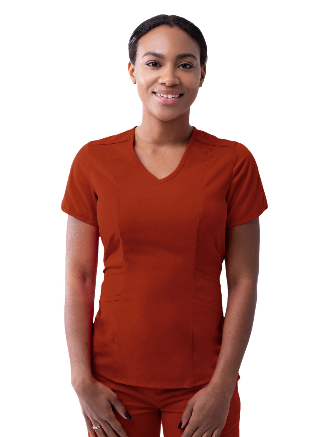 Adar Pro Scrubs for Women feature a Modern V-Neck Scrub Top