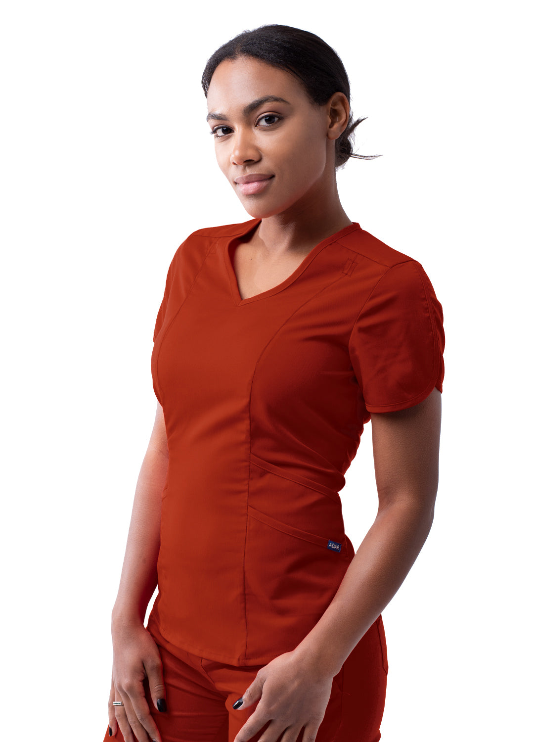 Adar Pro Scrubs for Women feature a Modern V-Neck Scrub Top (2X-3X)