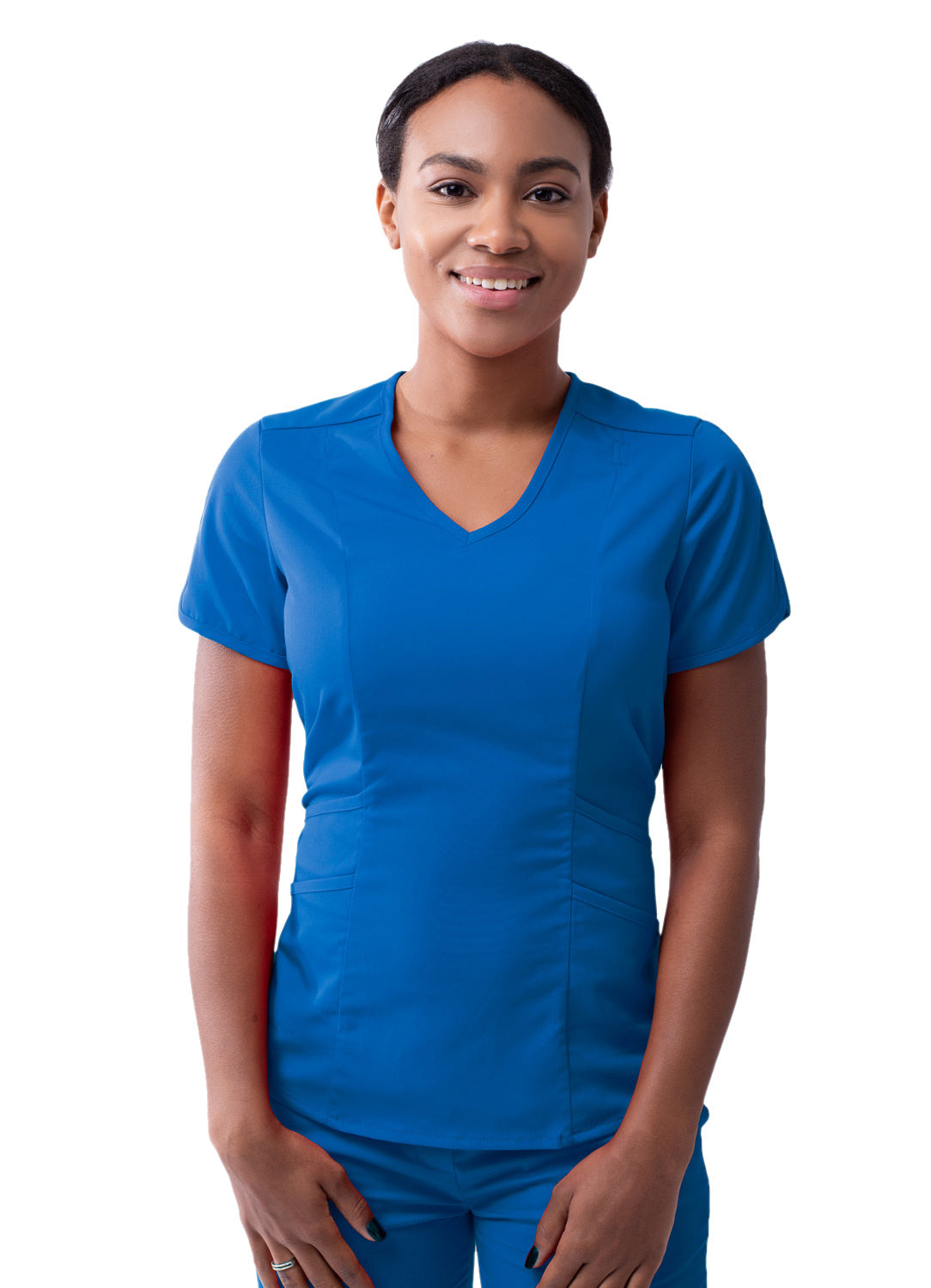 Adar Pro Scrubs for Women feature a Modern V-Neck Scrub Top