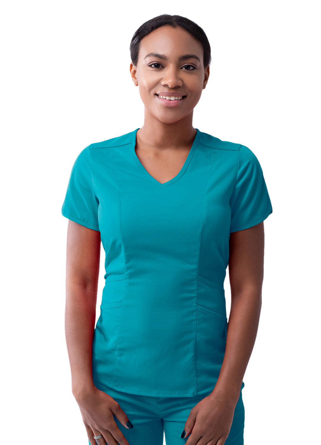 Adar Pro Scrubs for Women feature a Modern V-Neck Scrub Top