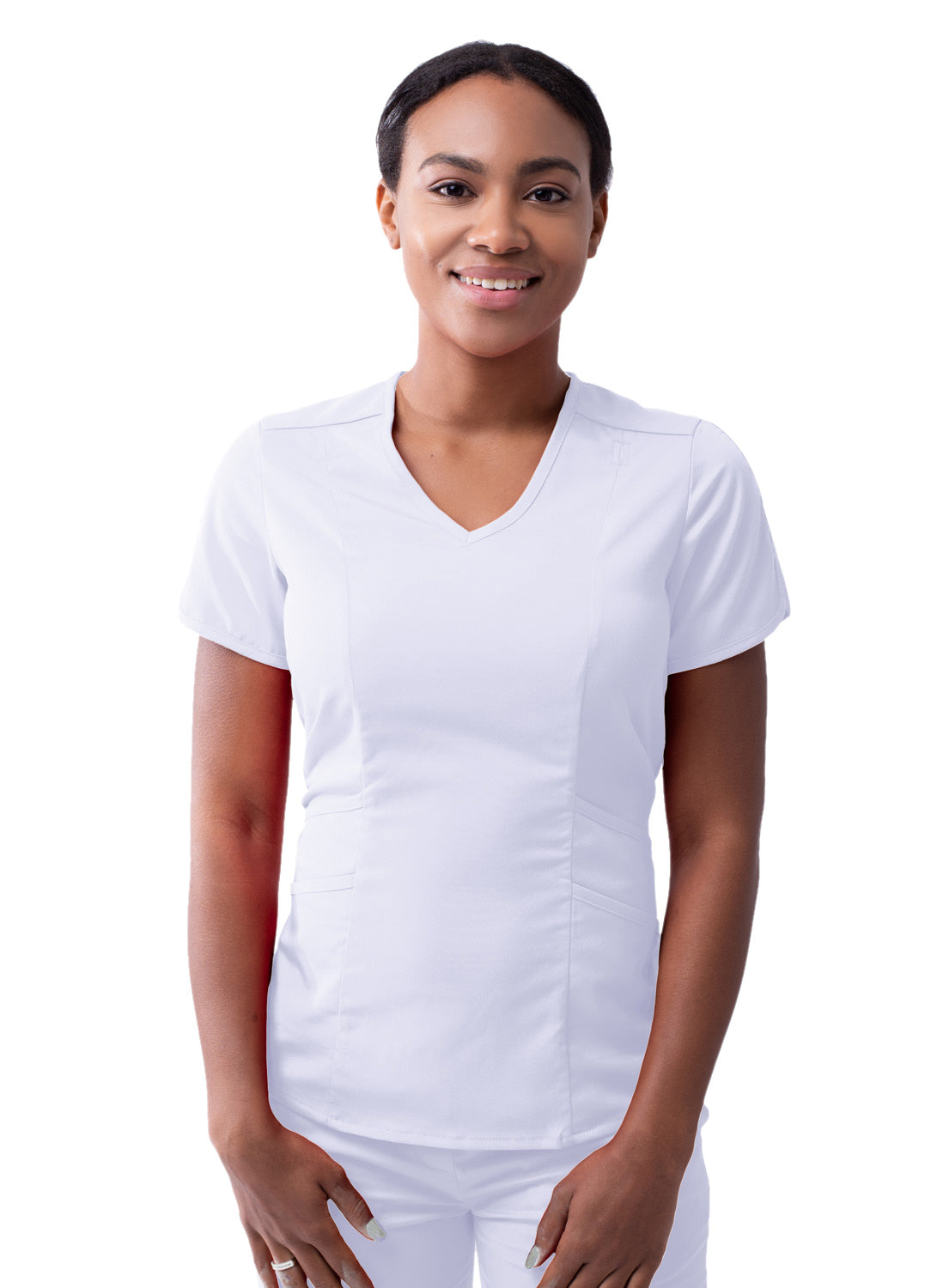 Adar Pro Scrubs for Women feature a Modern V-Neck Scrub Top