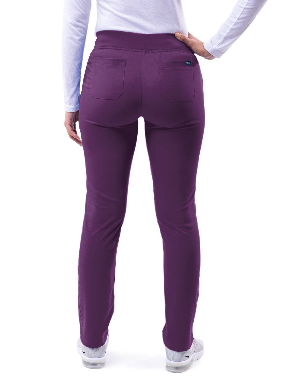 Adar Pro Women's Skinny Leg Yoga Scrub Pants. 2X-3X