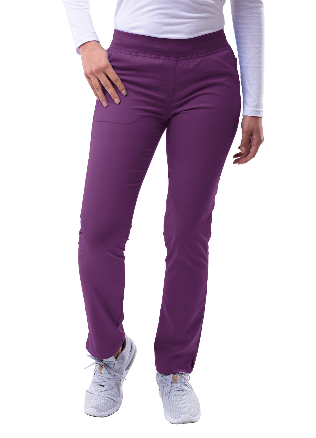 Adar Pro Women's Skinny Leg Yoga Scrub Pants. 2X-3X