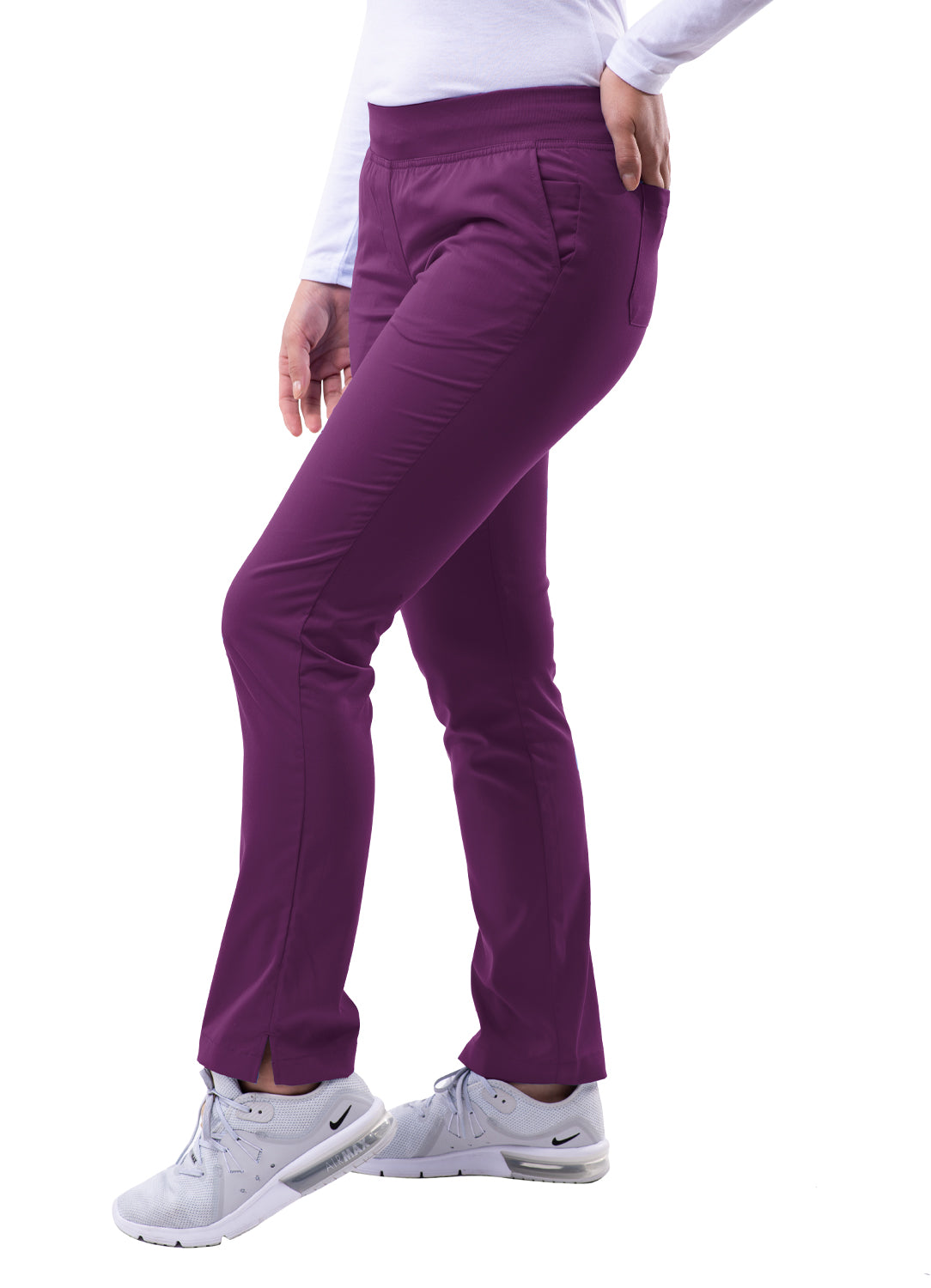 Adar Pro Women's Skinny Leg Yoga Scrub Pants. Tall S-XL